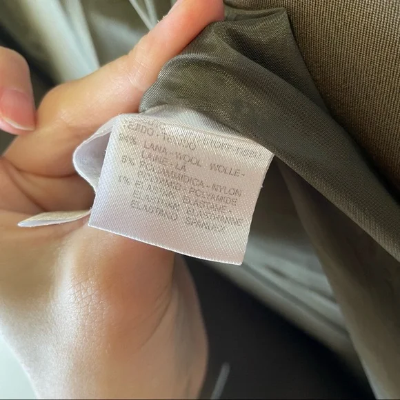 MaxMara Olive Wool Military Blazer Size 6 - Picture 9 of 15